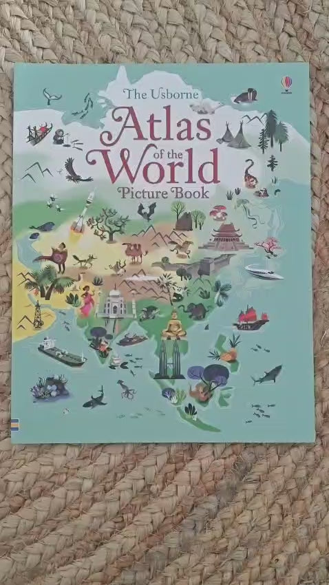 The Usborne Atlas Of The World Picture Book
