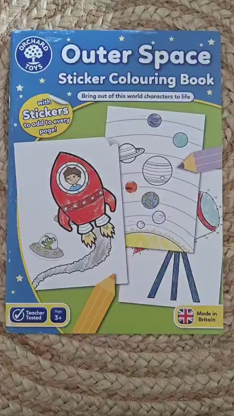 Outer Space. - Sticker Colouring Book