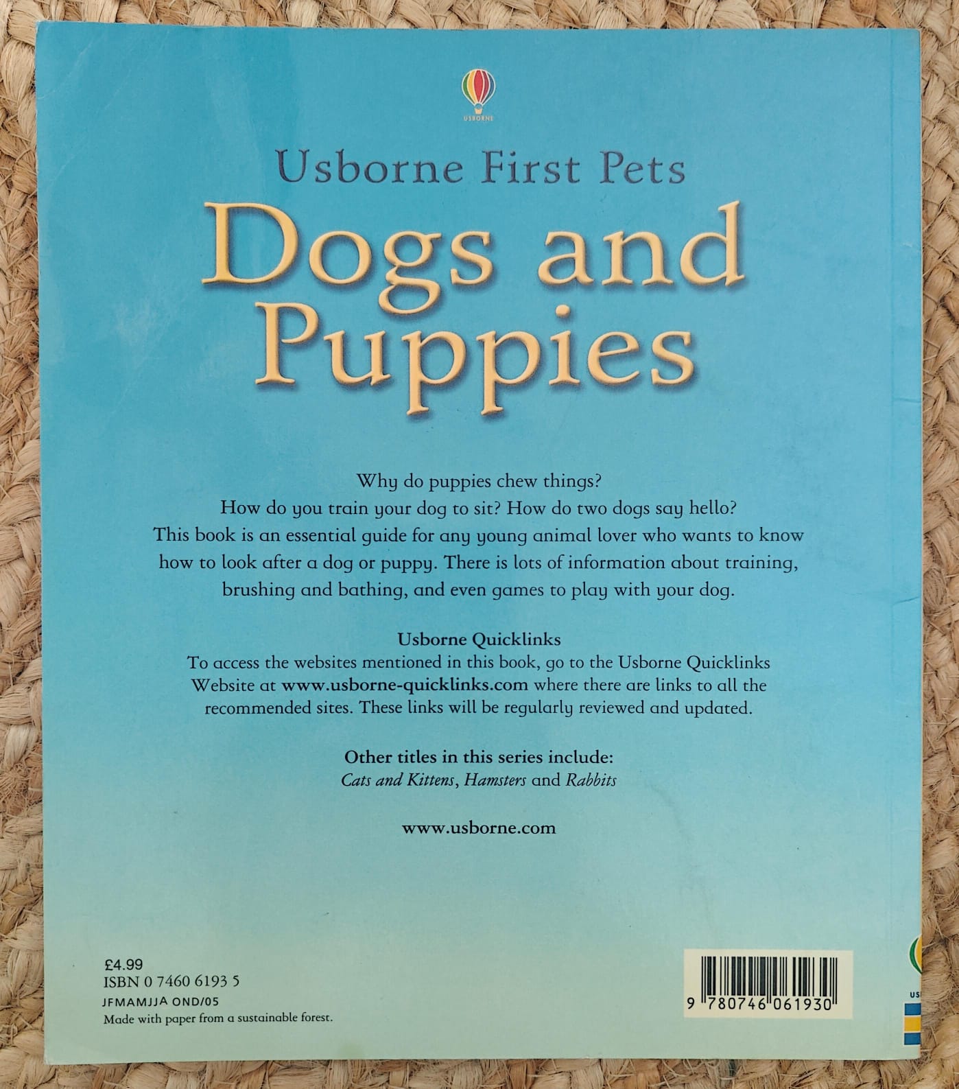 Usborne First Pets - Dogs and Puppies