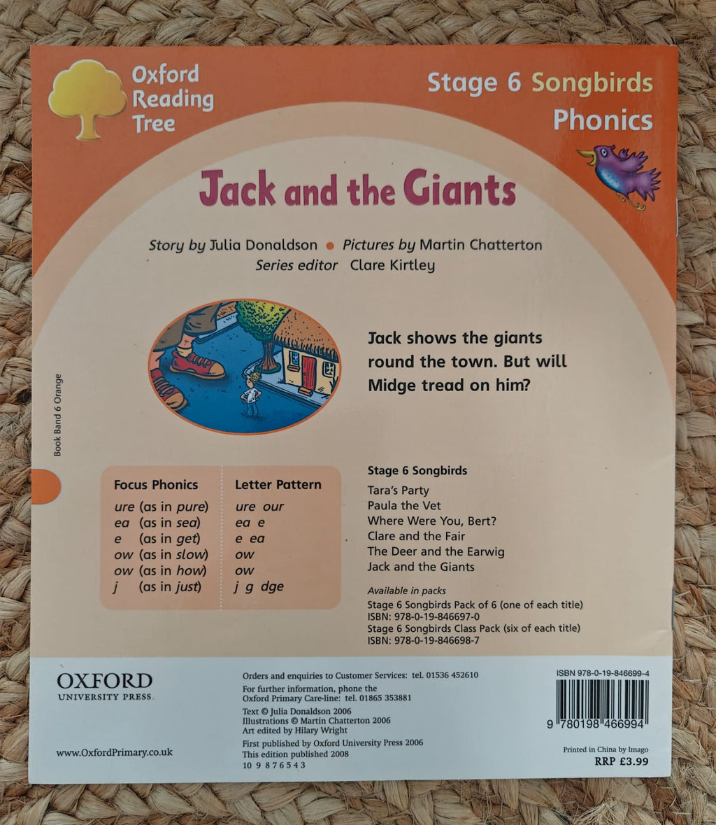 Oxford Reading Tree Songbirds Phonics: Level 6 : Jack and the Giants