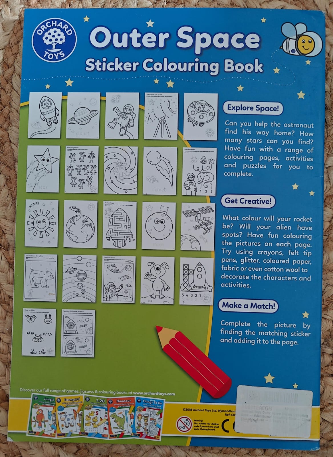 Outer Space. - Sticker Colouring Book