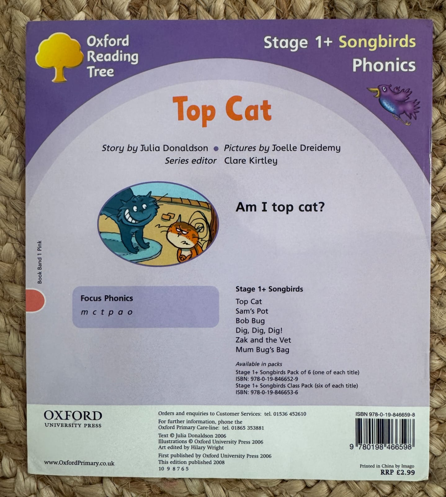 Songbirds Top Cat : Phonics