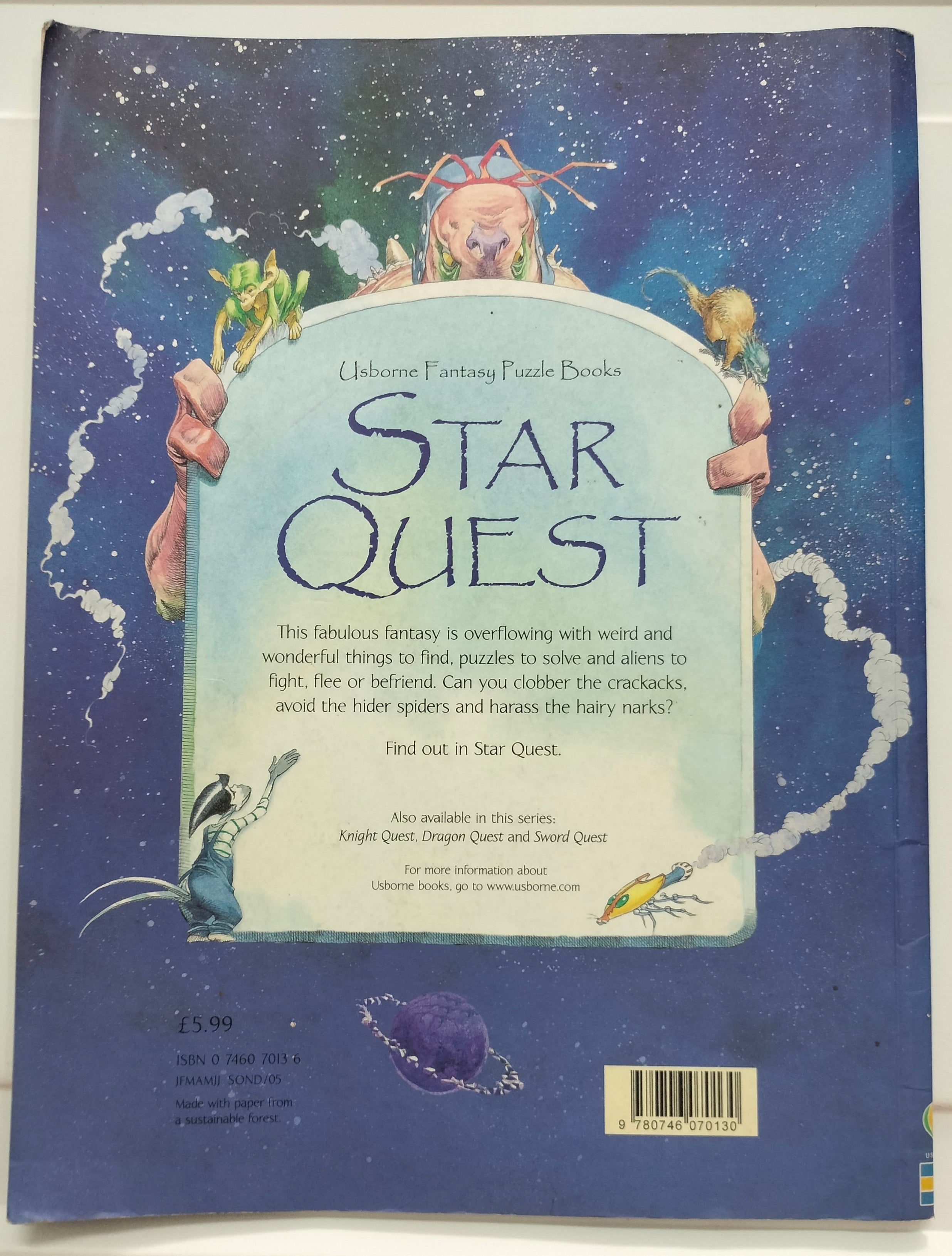 Usborne Puzzle Book - Star Quest