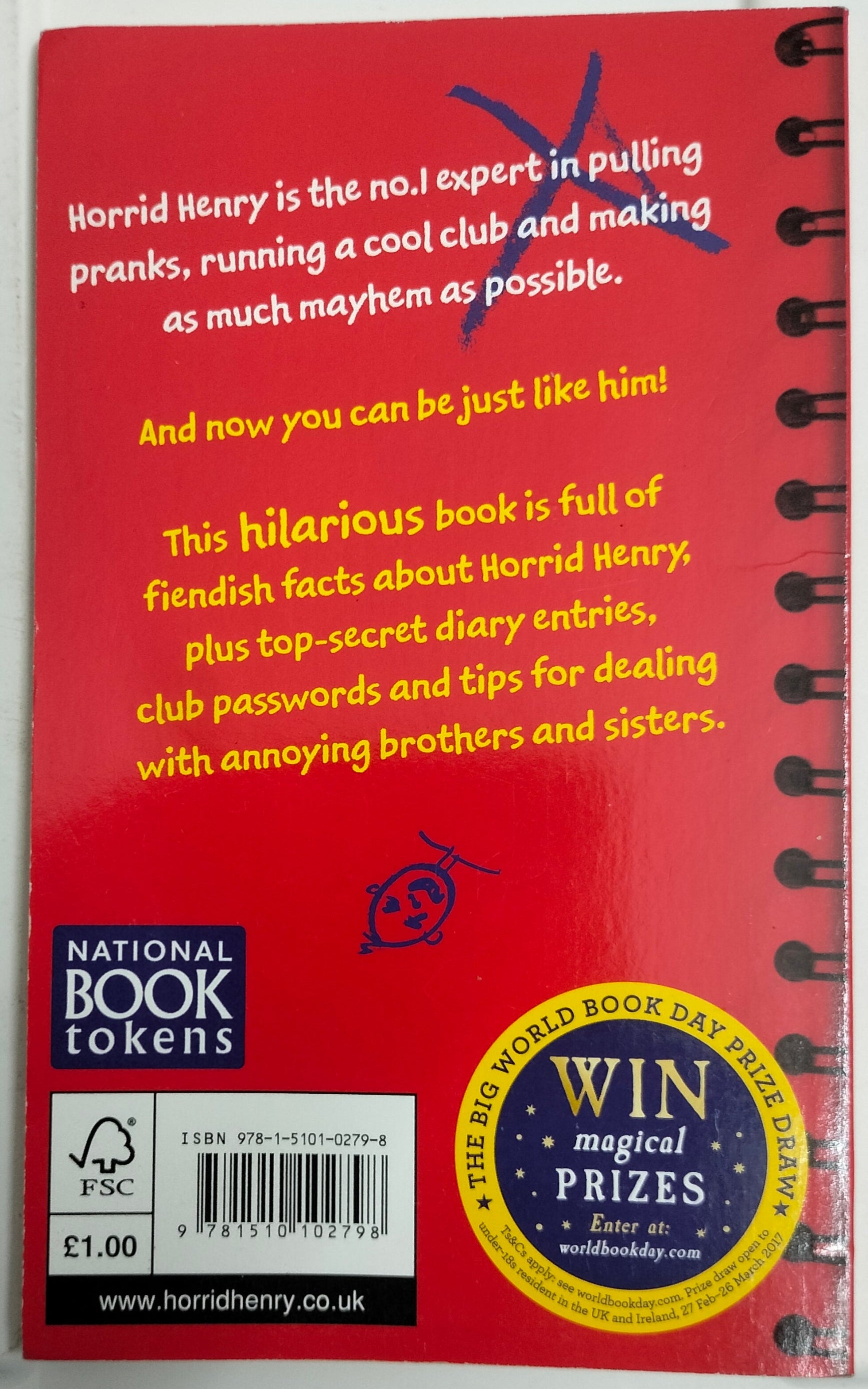 World Book Day - Horrid Henry Funny Fact Files