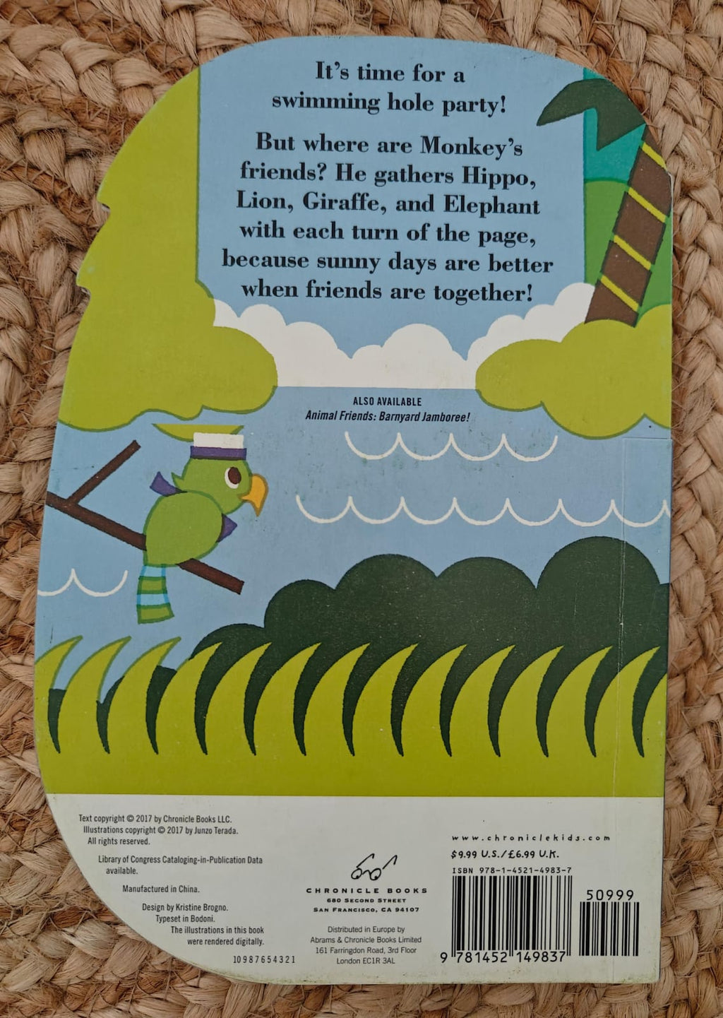 Animal Friends: Swimming Hole Party!: (Animal Books for Toddlers, Jungle Animal Board Book)