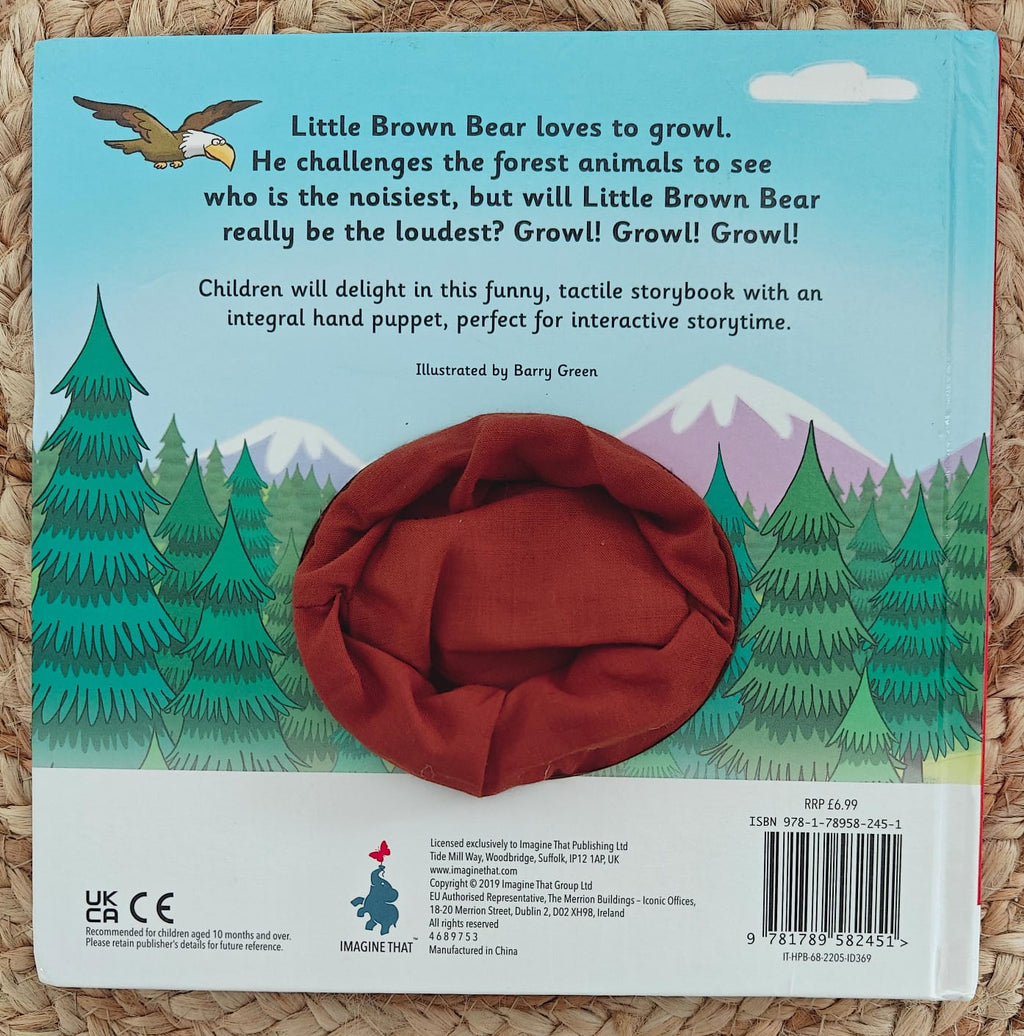 Little Brown Bear - Hand Puppet Book