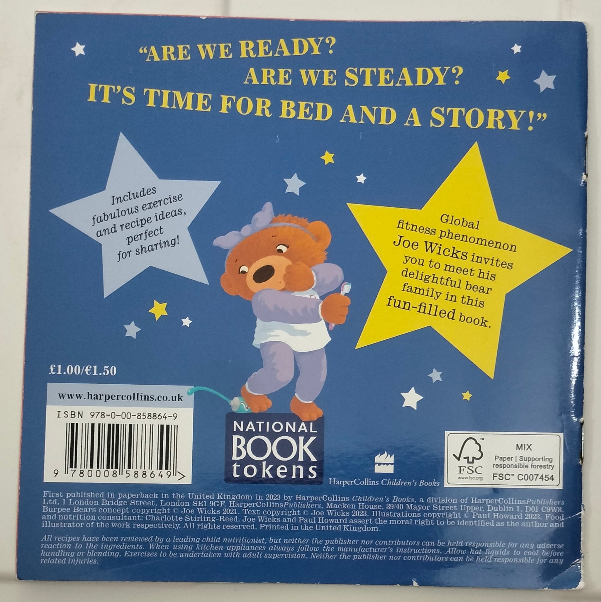 World Book Day - Joe Wicks - Bedtime for the Burpee Bears