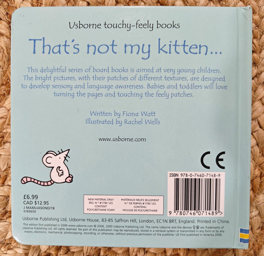 That's Not My Kitten... it's Ear's are too Soft