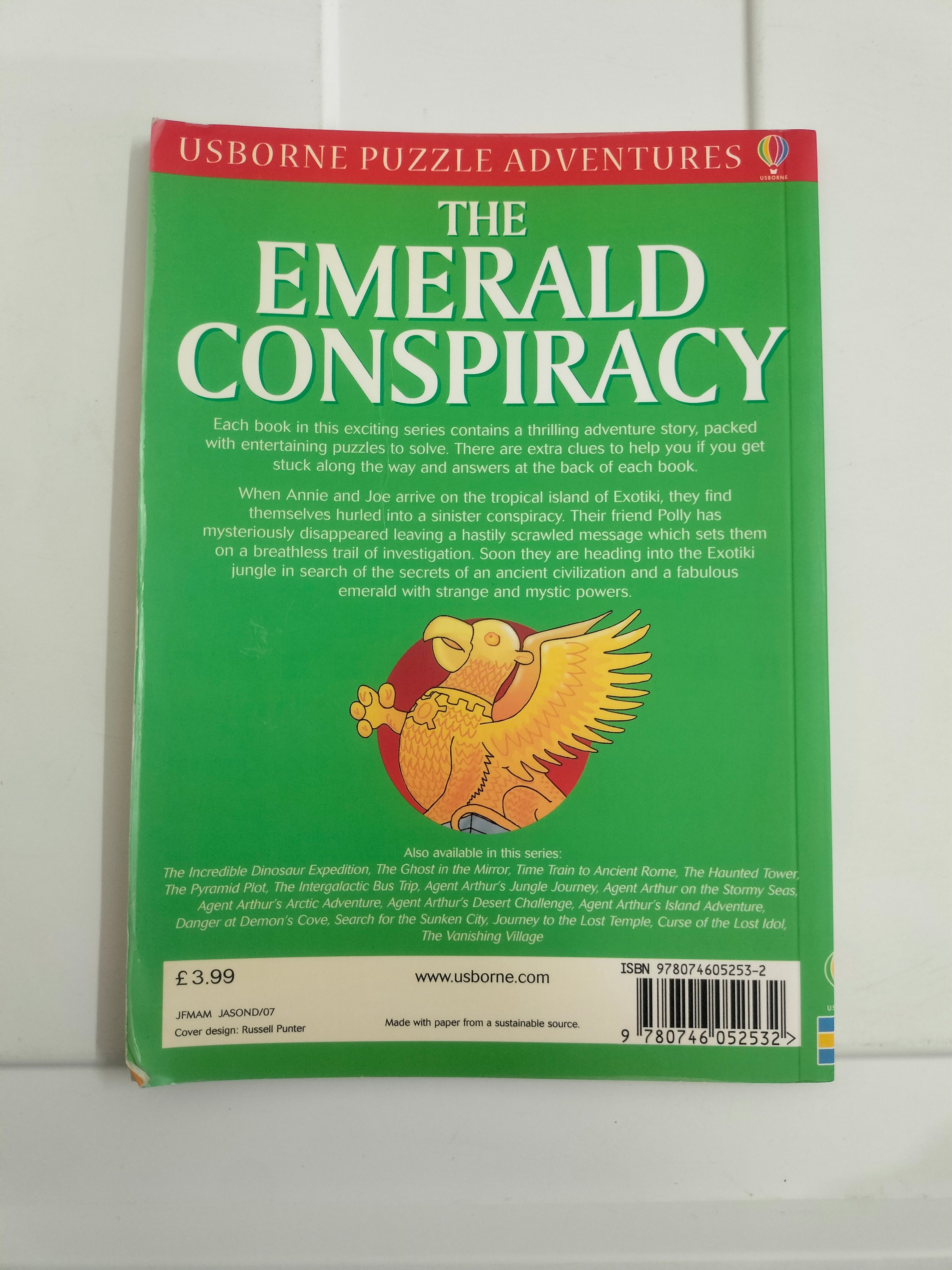 Usborne Puzzle Adventure - The Emerald Conspiracy