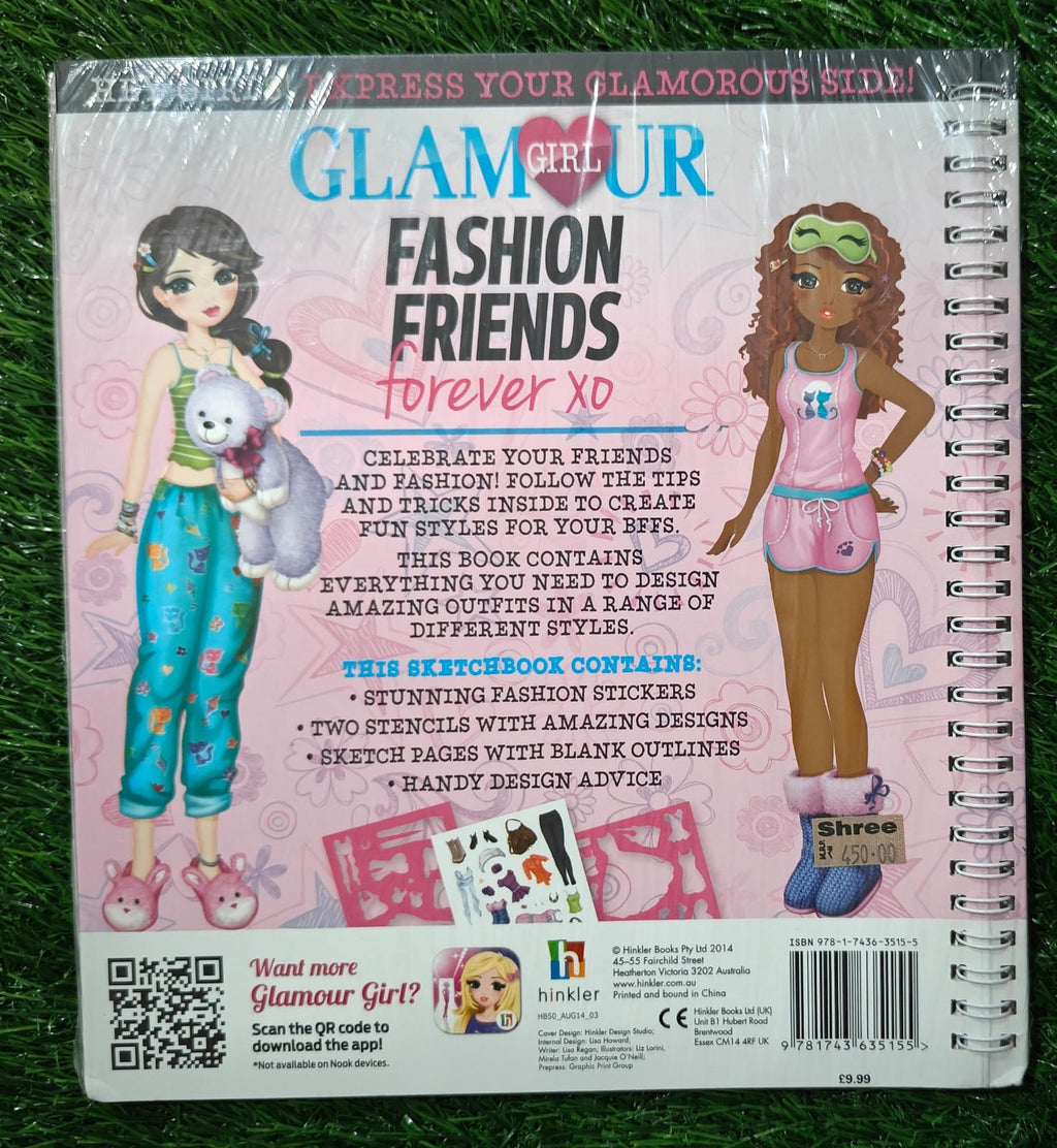 Glamorous Girl Portfolio : Fashion Friends XO (with Stencils and Stickers)