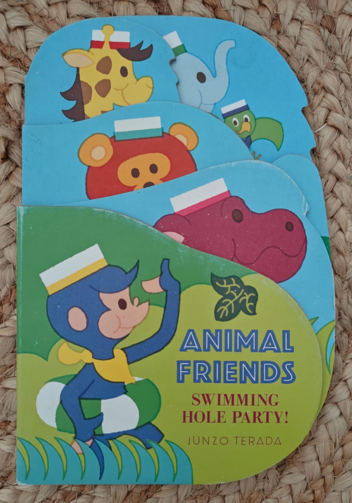Animal Friends: Swimming Hole Party!: (Animal Books for Toddlers, Jungle Animal Board Book)