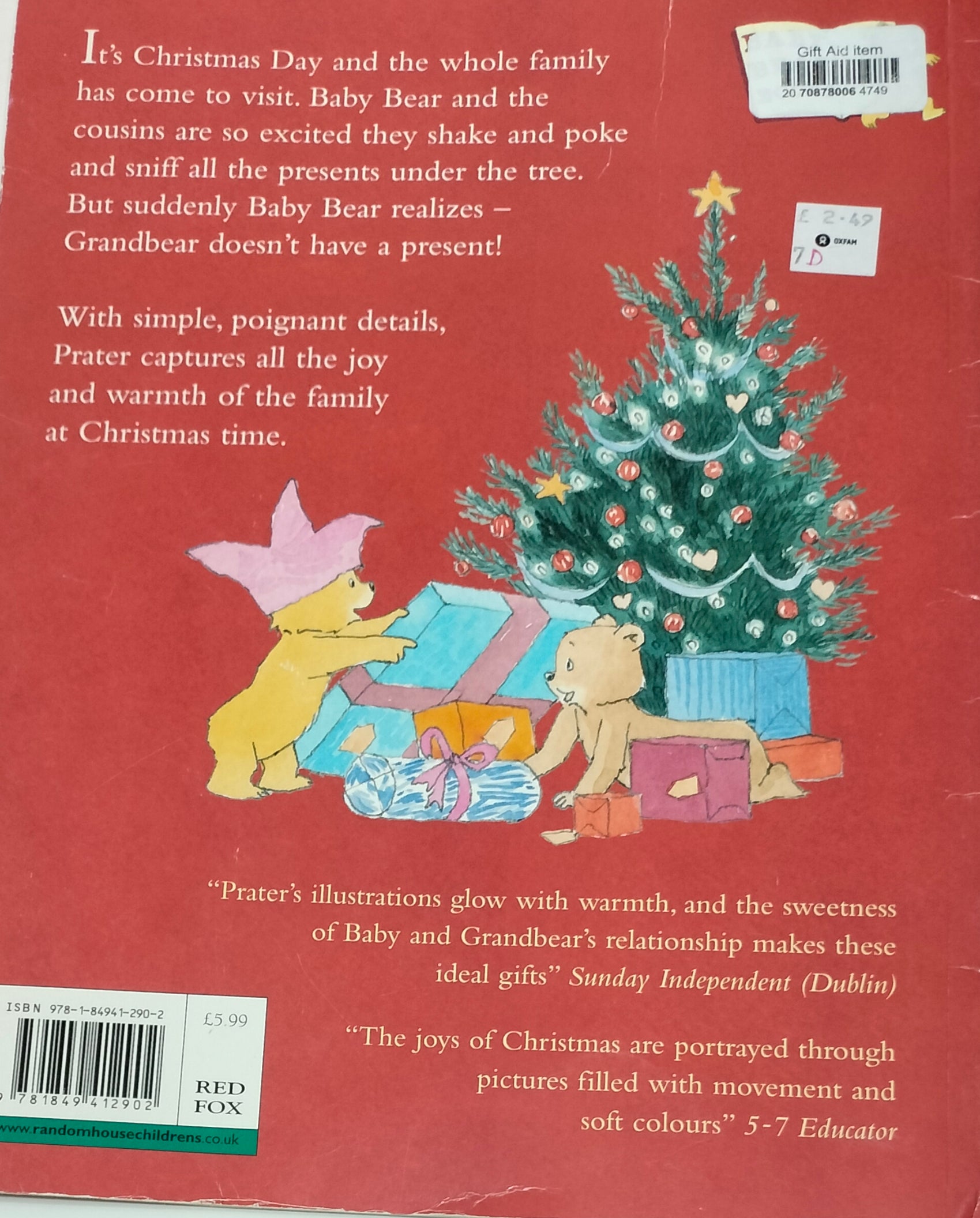 Baby Bear Christmas Kiss