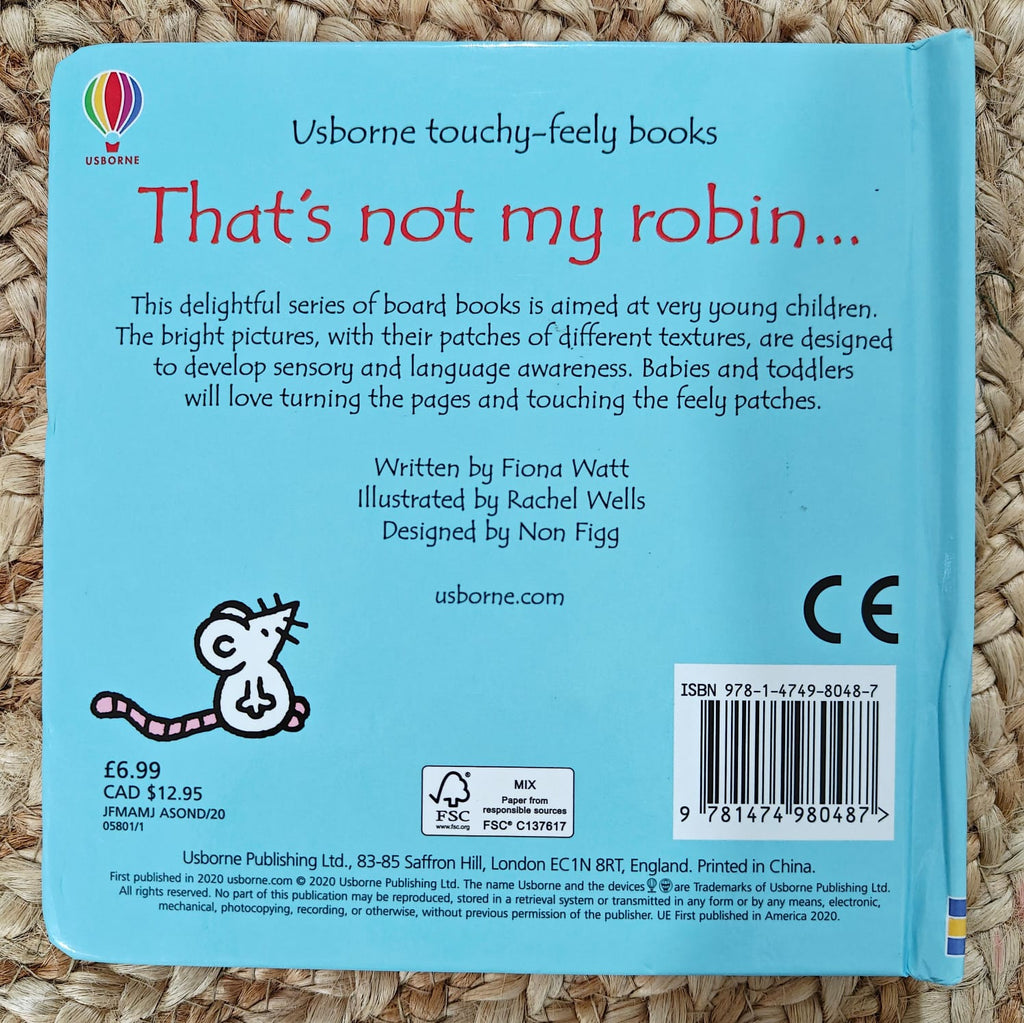 That's Not My Robin.... It's Chest to Soft.