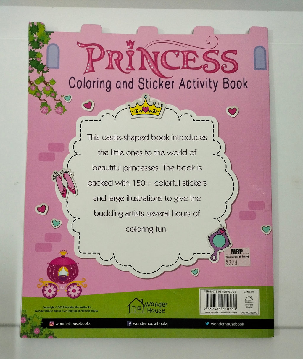 Princess Colouring and Sticker Activity Book