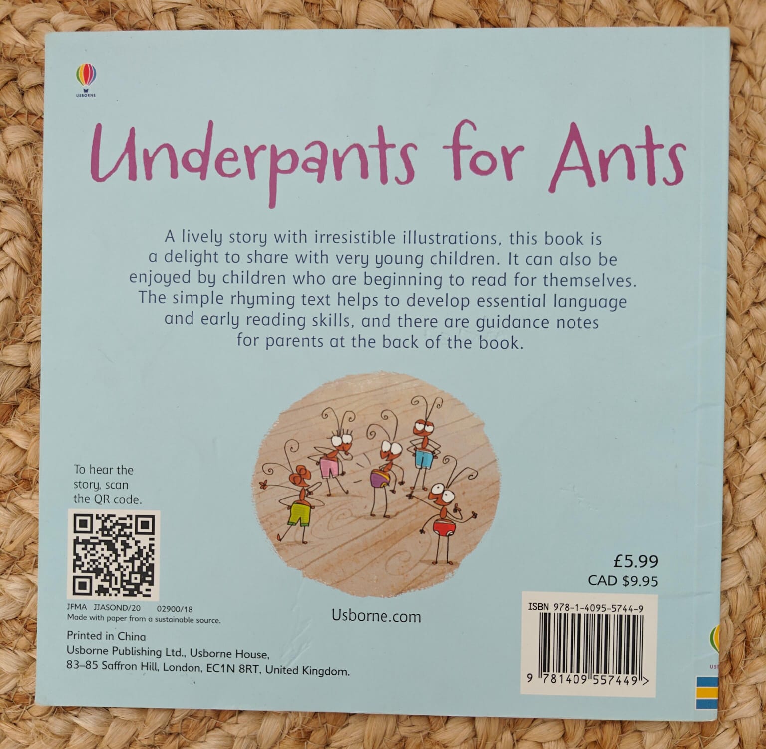 Usborne Phonics Readers : Underpants For Ants