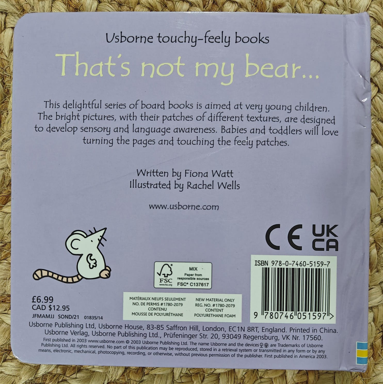 That's Not My Bear... it's Nose is too Squashy