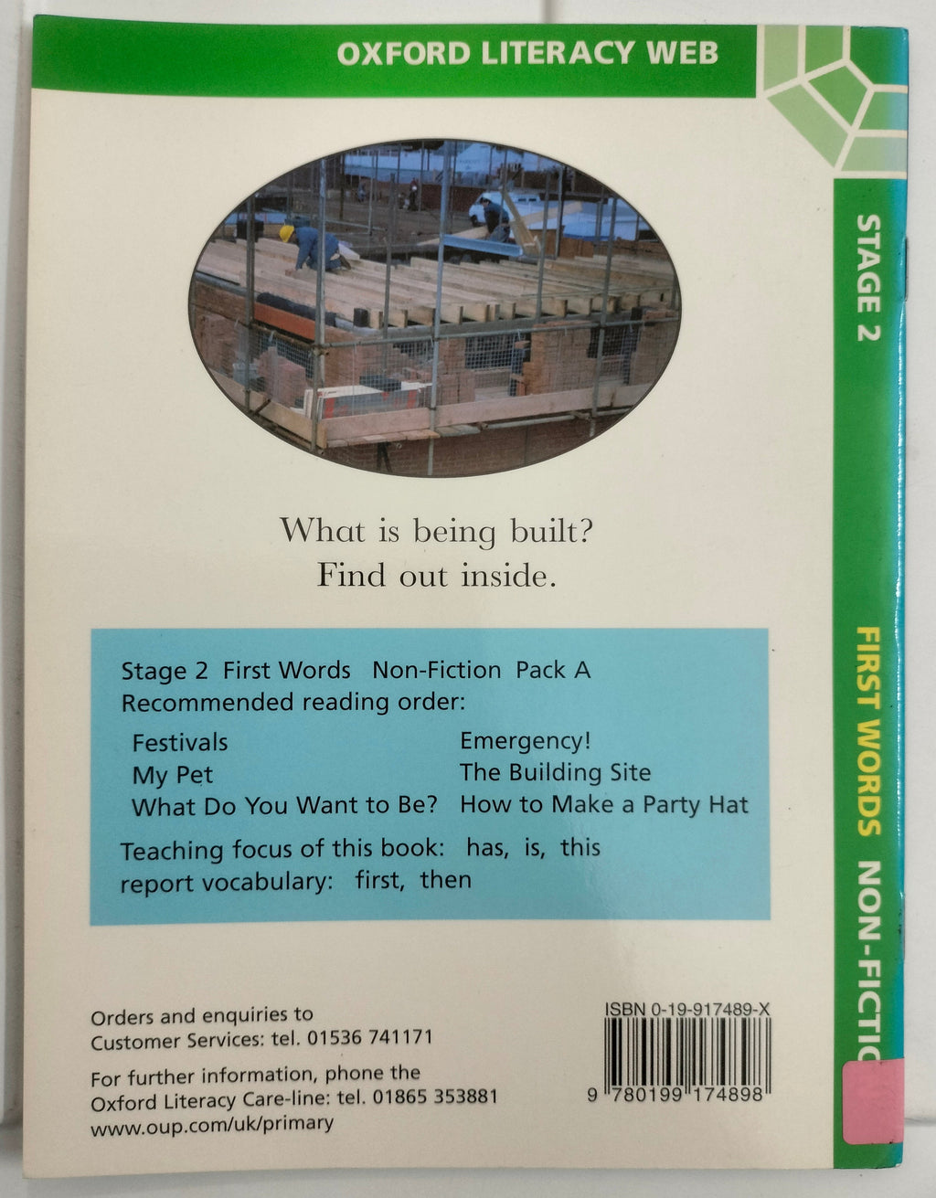 Oxford Literacy Web - The Building Site