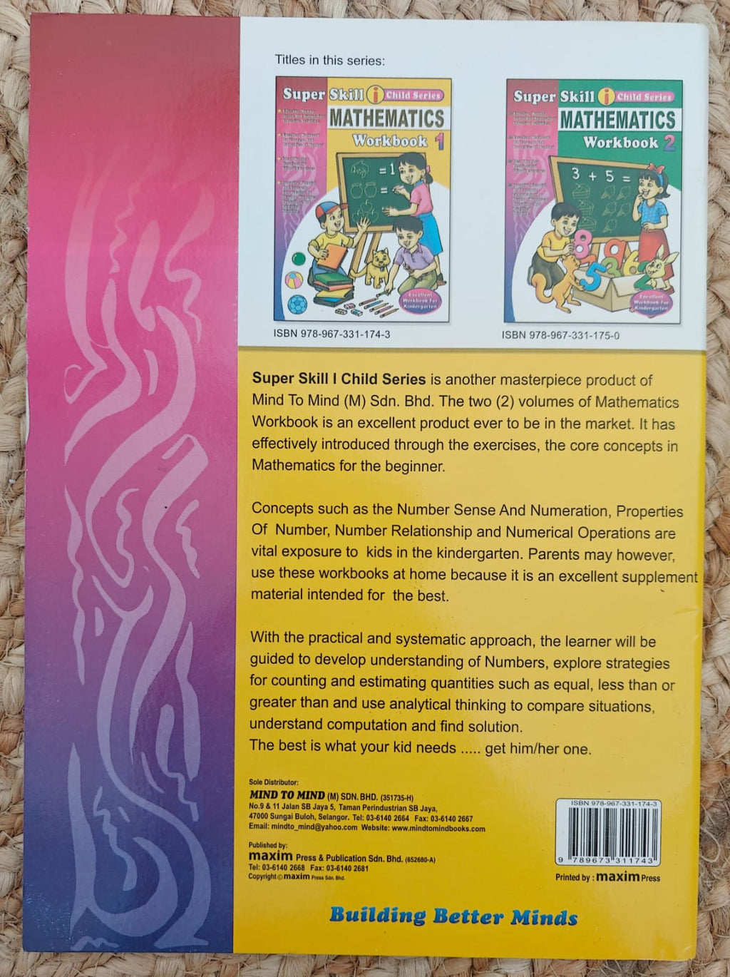 Super Skill I Child Series - Mathematics Workbook I