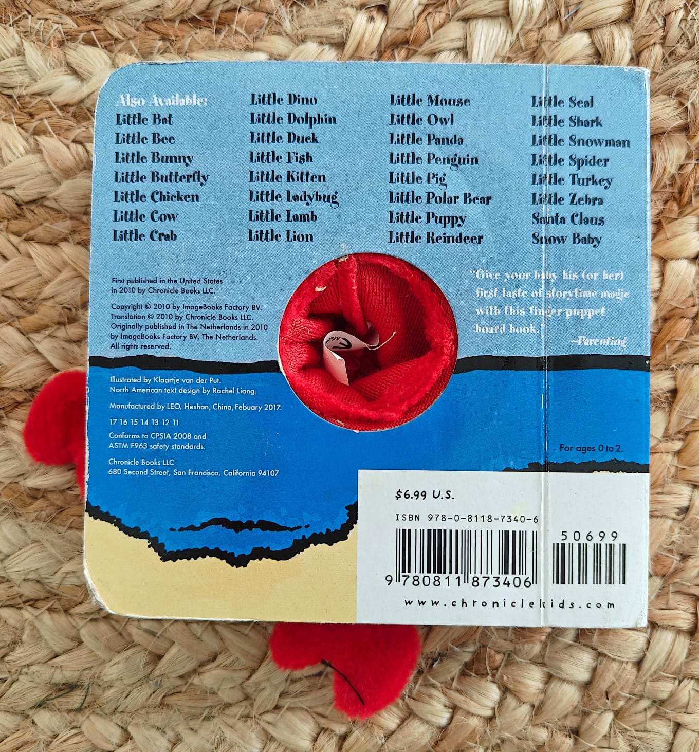 Little Crab - Finger Puppet Book