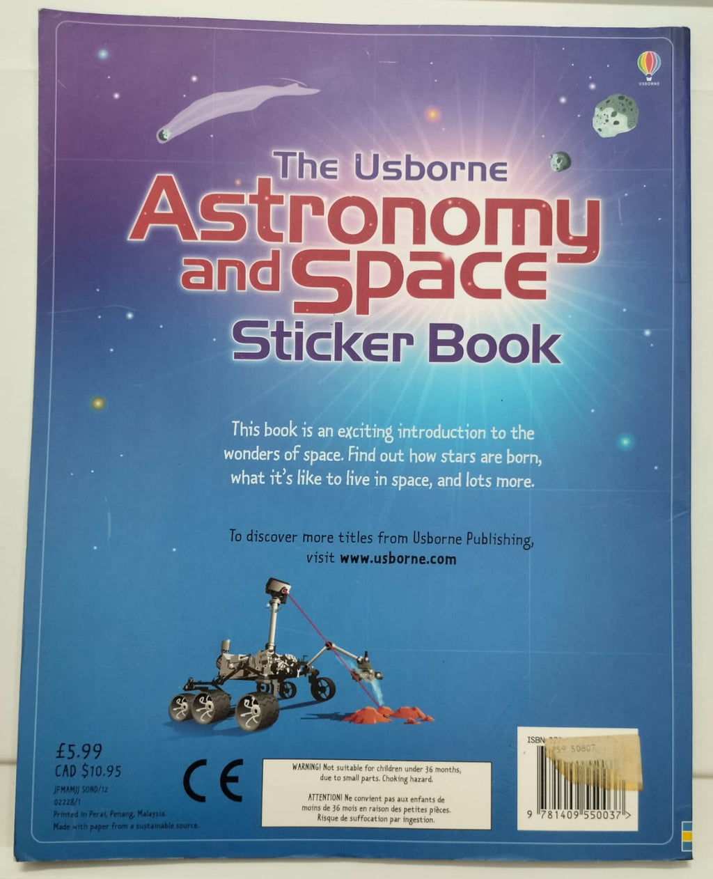The Usborne Astronomy and Space Sticker Book